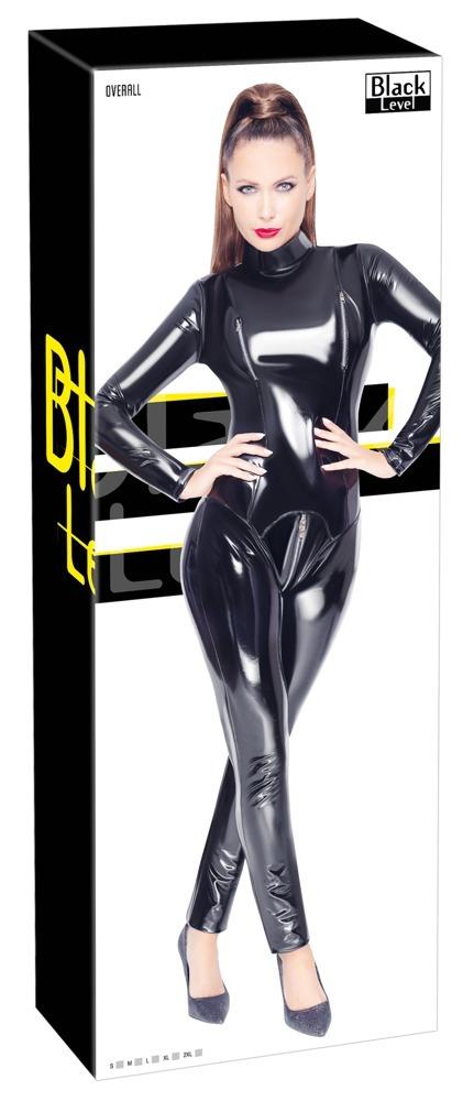 Black Level Vinyl jumpsuit - černý: S - Obrázek 5