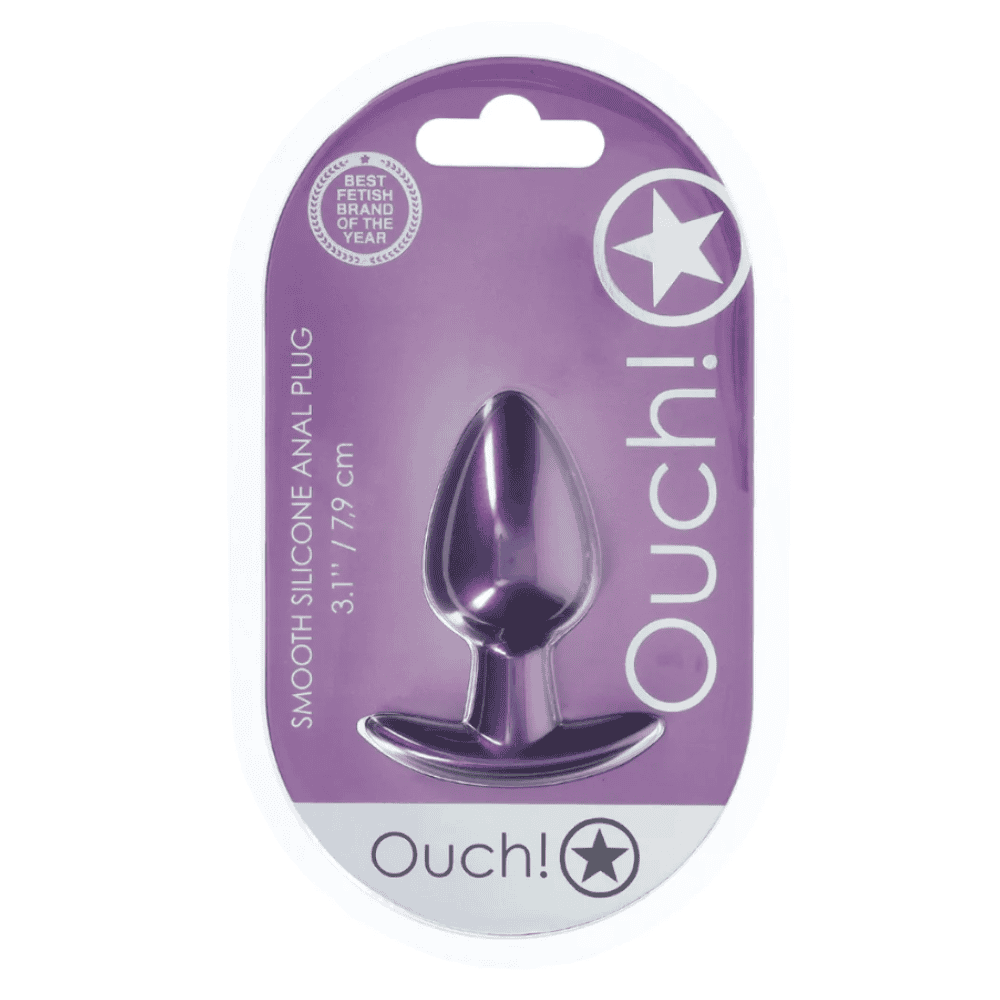 Ouch! Anální kolík M - Metallic Purple - Image 3