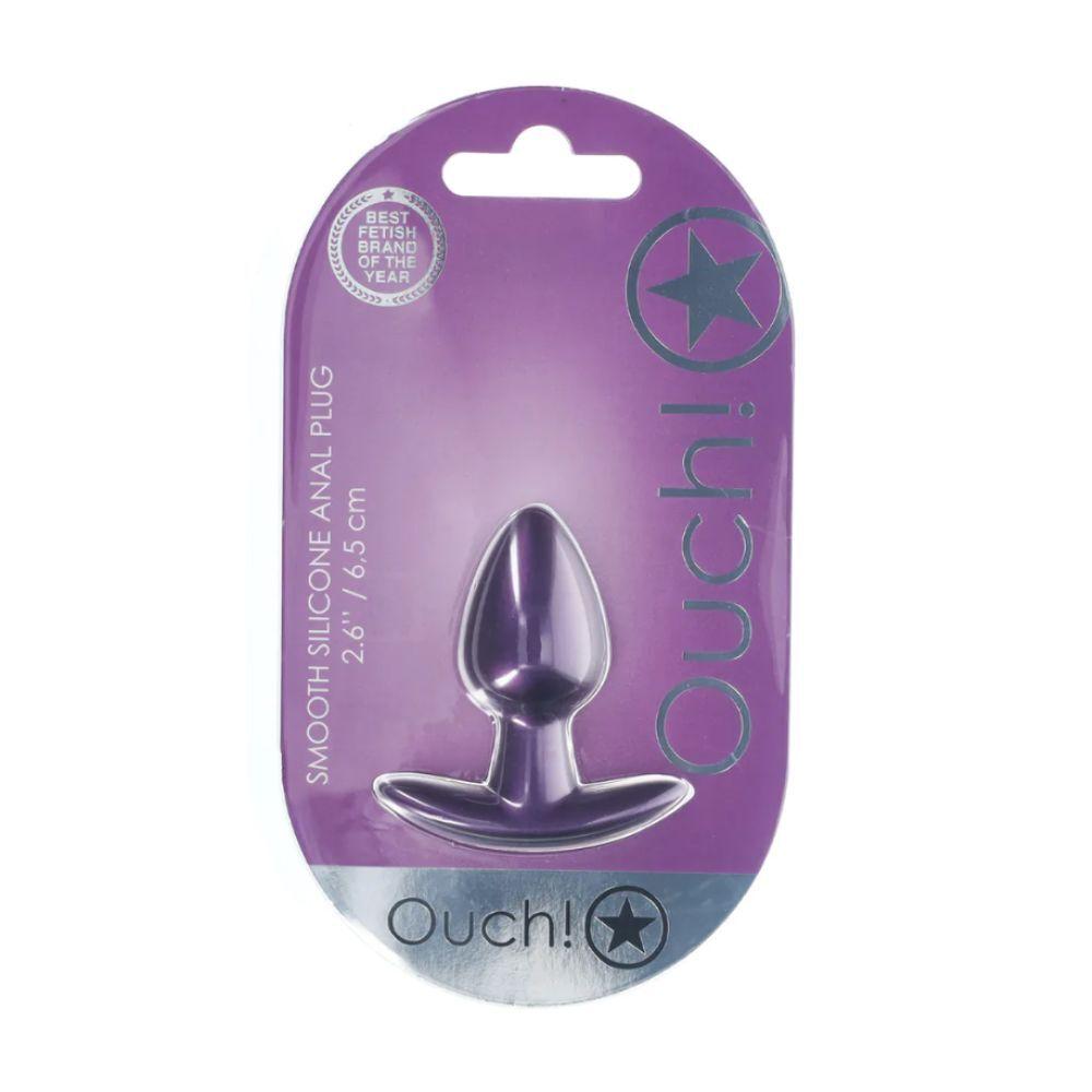 Ouch! Anální kolík S - Metallic Purple - Image 3