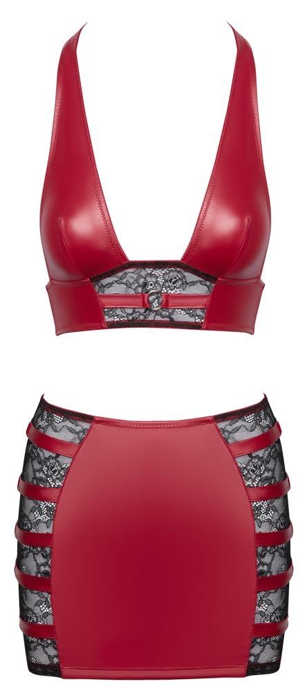 Cottelli Party Set top a minisukně - červený: S - Obrázek 4