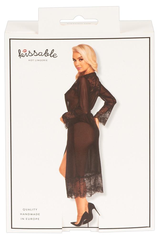 Kissable Kimono - černé: S/M - Obrázek 7