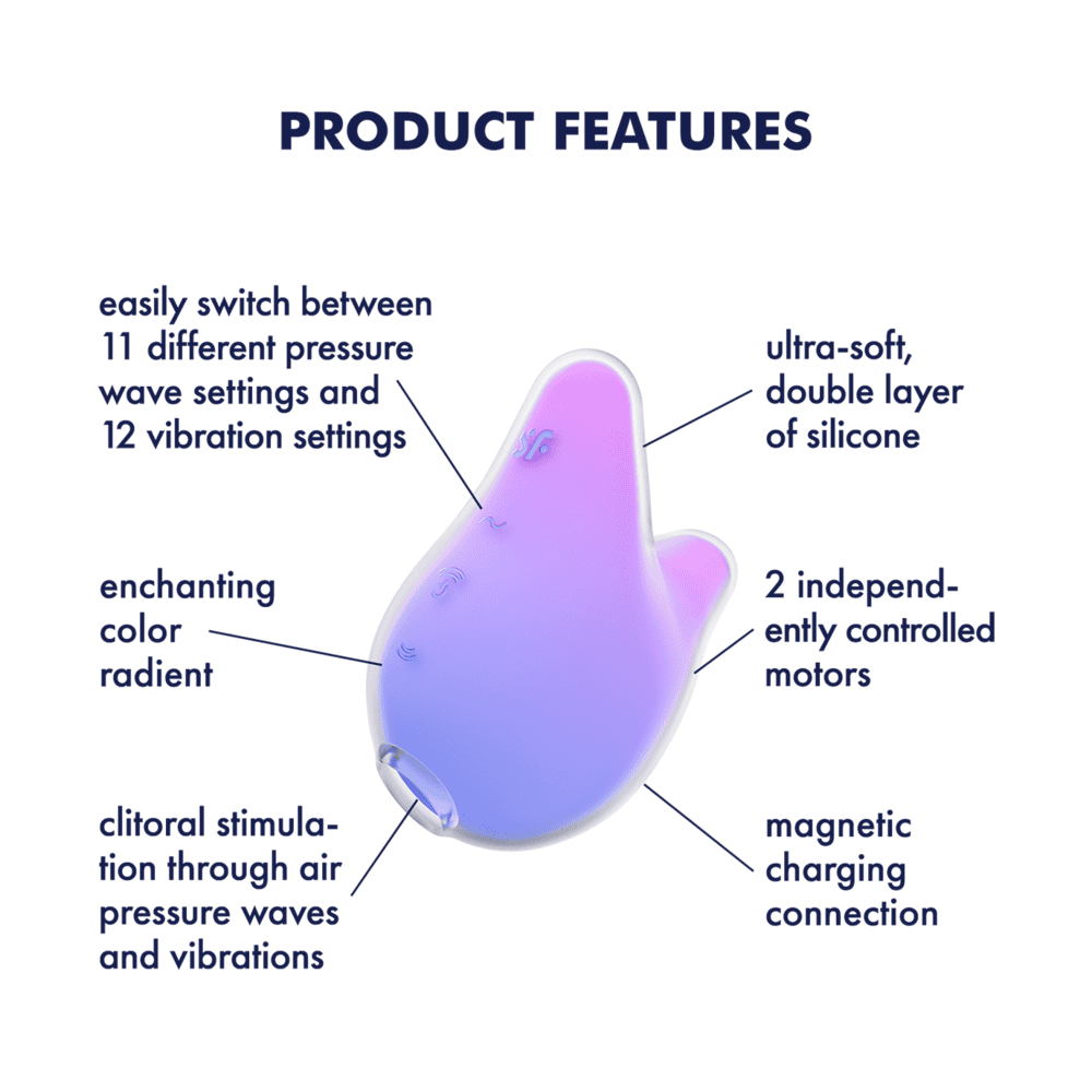 Satisfyer Mermaid Vibes tlakový stimulátor klitorisu - fialový - Obrázek 4