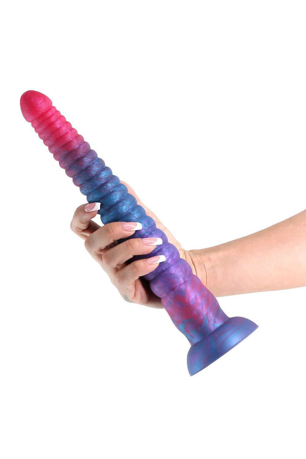 Colours Stacked dildo 30,5 cm – růžová/modrá