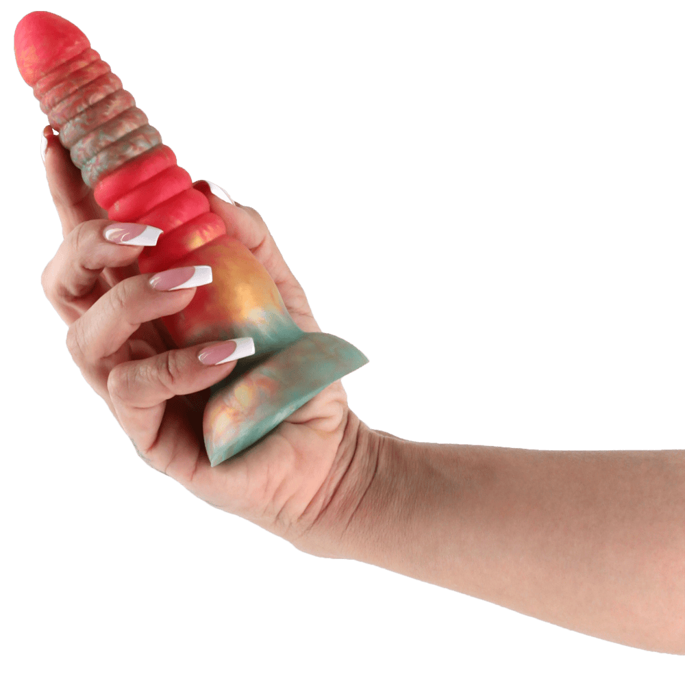 Colours Stacked dildo 16 cm - červená/zlatá - Image 2