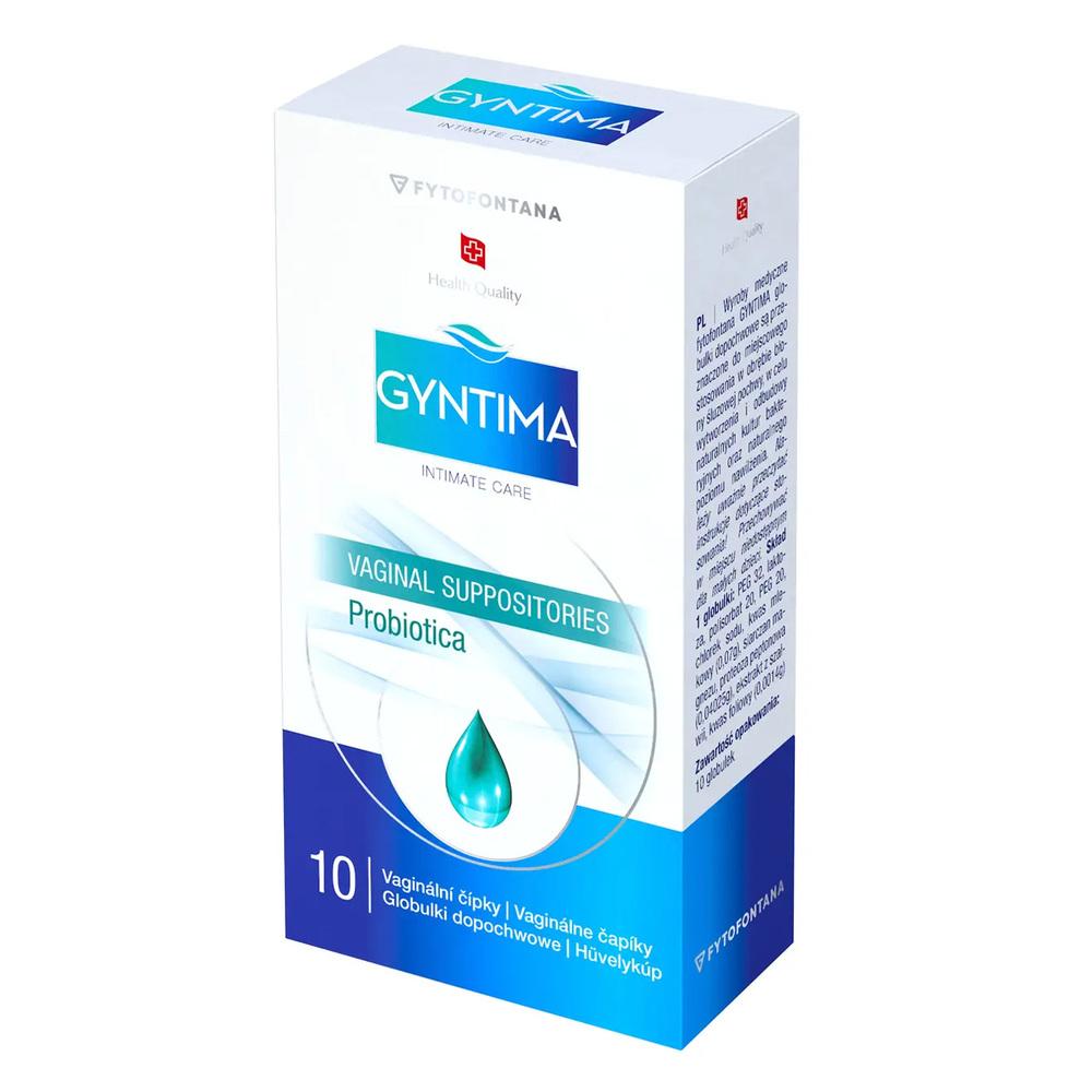 Gyntima vaginální čípky Probiotica 10 ks