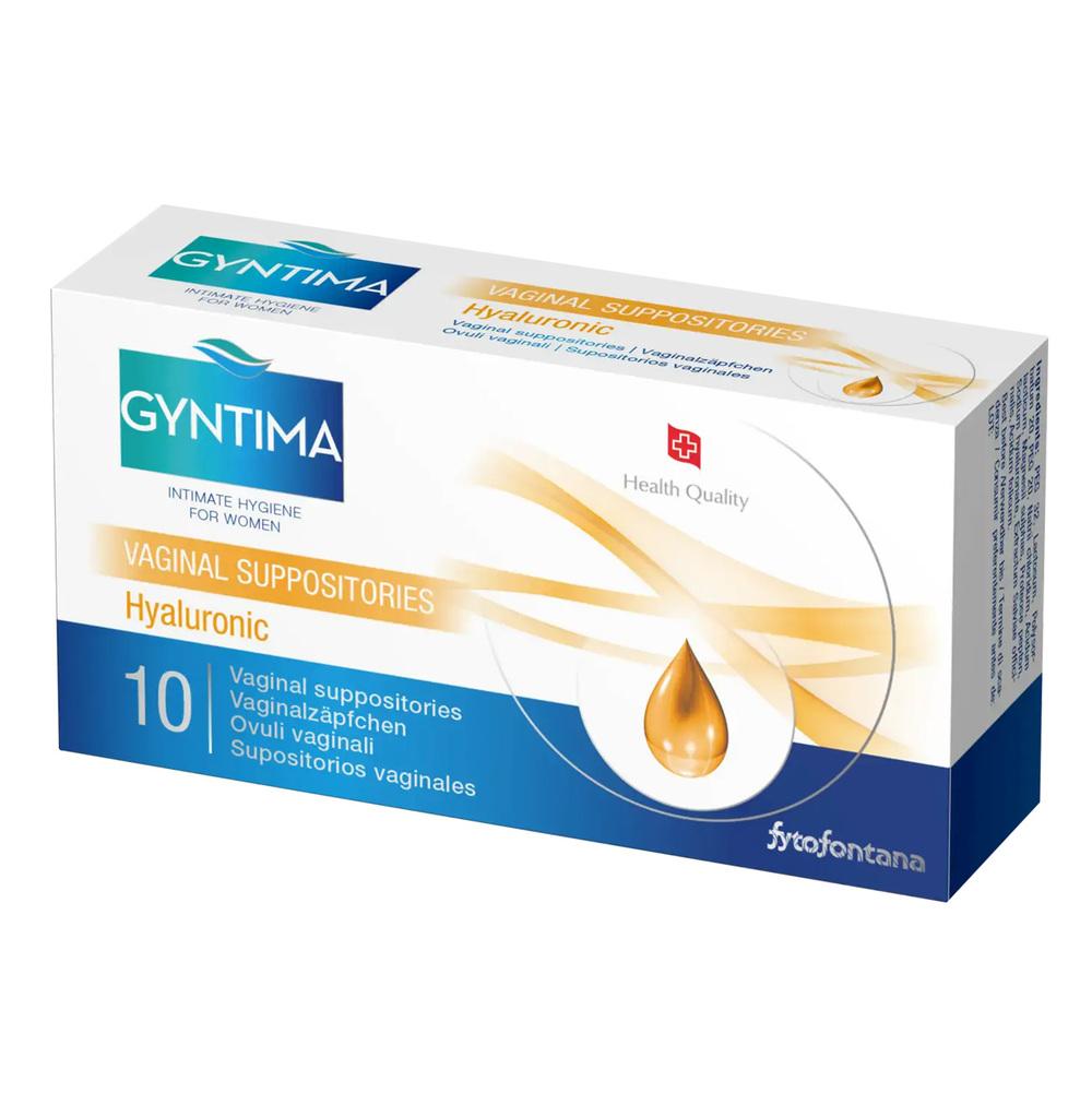 Gyntima vaginální čípky Hyaluronic 10 ks