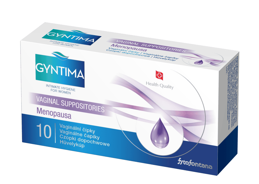 Gyntima vaginální čípky Menopausa 10 ks