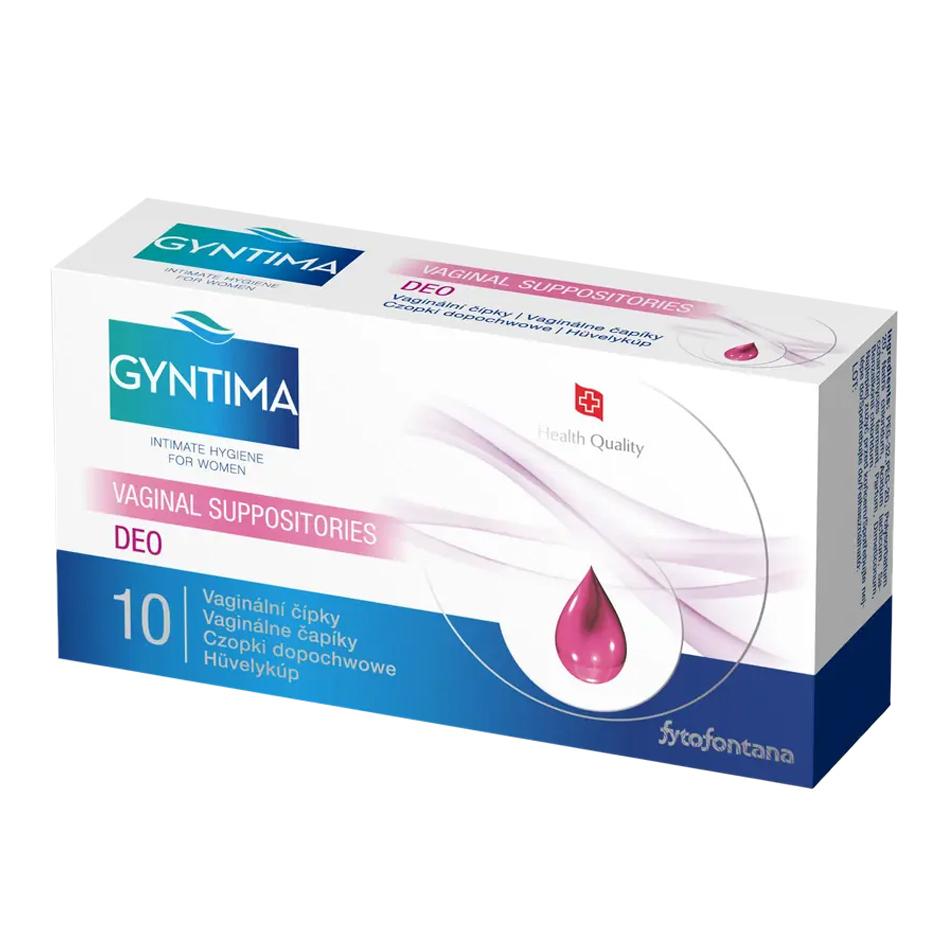 Gyntima vaginální čípky Deo 10 ks