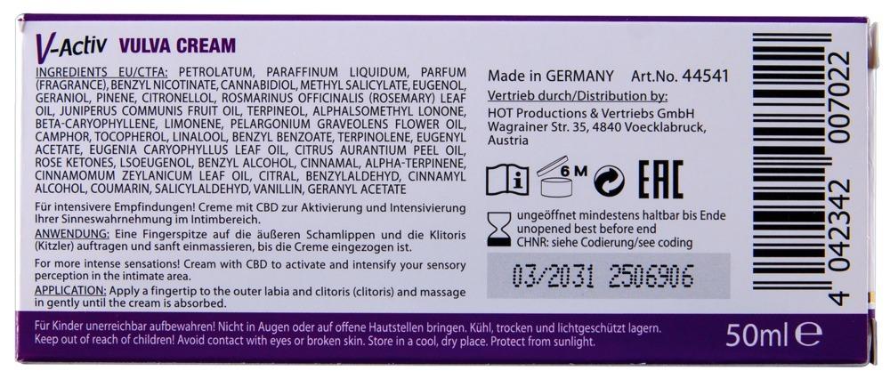 V-Activ Vulva Cream stimulační krém 50 ml - Image 7