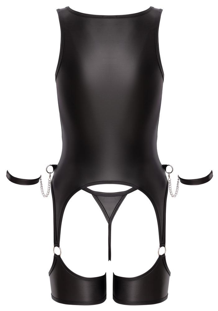 Cottelli Bondage Set body a tanga - černý: S - Obrázek 7