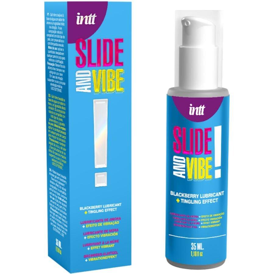intt Slide and vibe! Lubrikační gel s vibračními účinky 35 ml