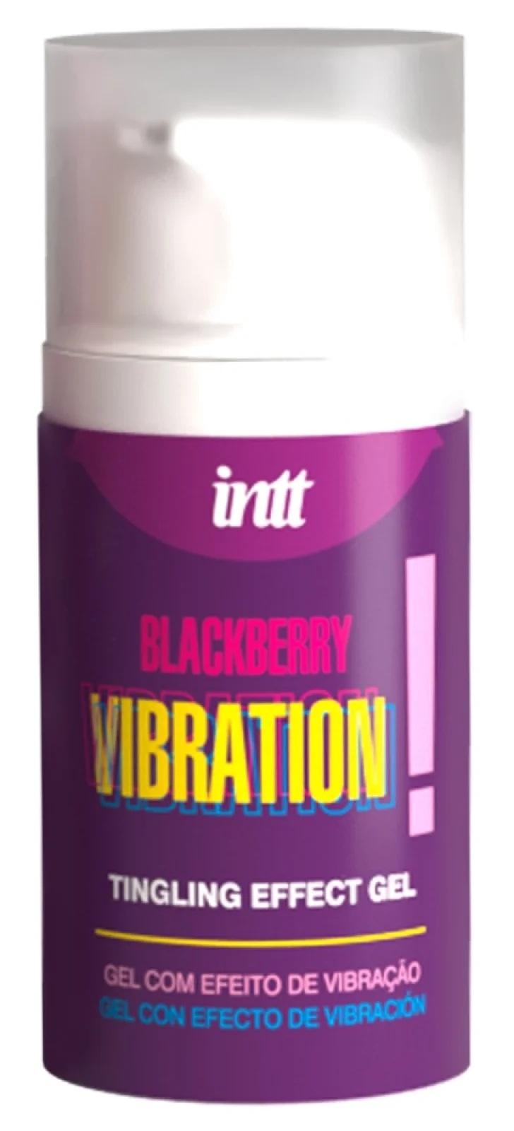 Intt Vibration Black berry Stimulační gel 15 ml
