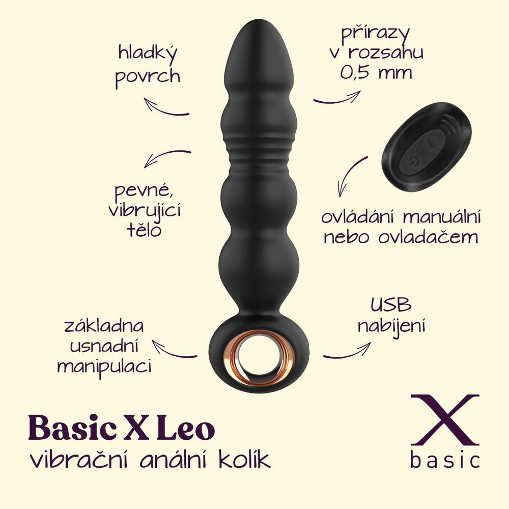 BASIC X Leo vibrační anální kolík - Obrázek 5