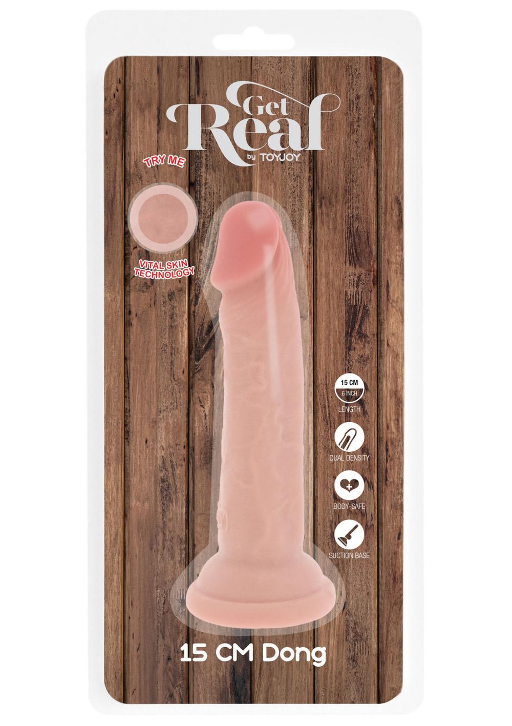 Get Real Deluxe Dual Density dildo 15 cm