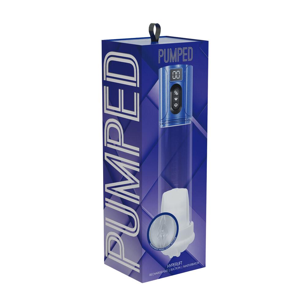 Pumped MaxLift vakuová pumpa a masturbátor 2 v 1 modrá
