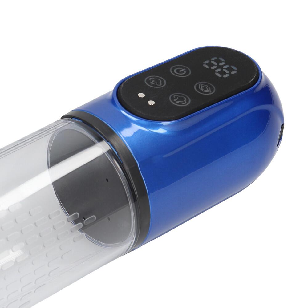 Pumped Engage Automatic vakuová pumpa a masturbátor 2 v 1 modrá