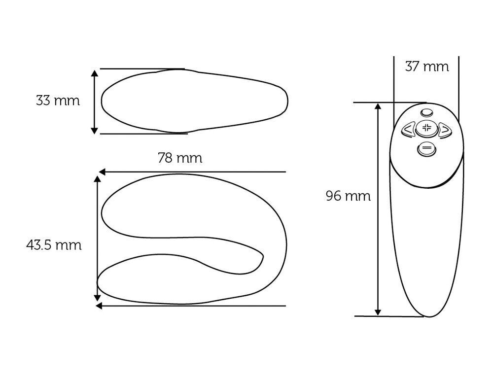 We-Vibe Chorus Párový vibrátor fialový