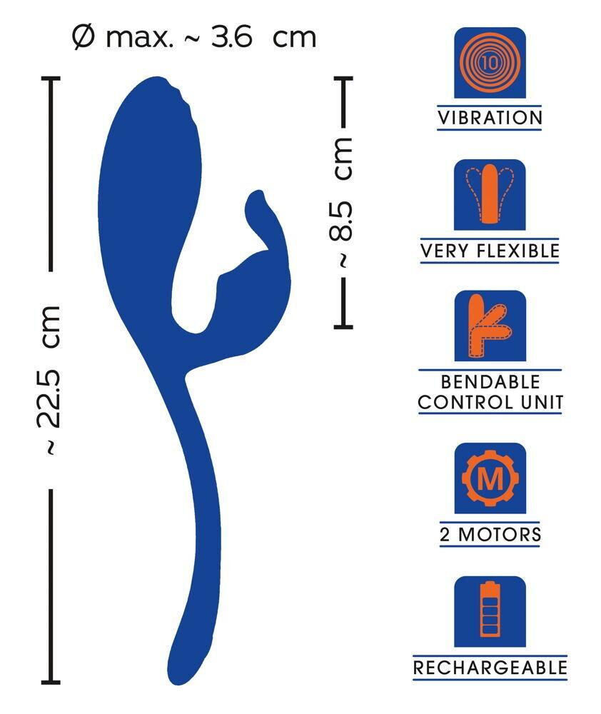 Sweet Smile Flexible double vibrační vajíčko