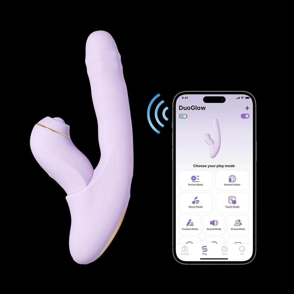 Svakom DuoGlow multifunkční vibrátor – fialový