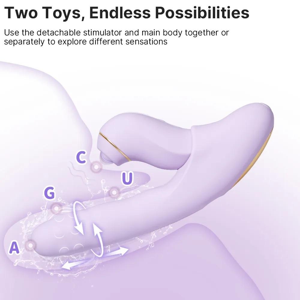 Svakom DuoGlow multifunkční vibrátor – fialový