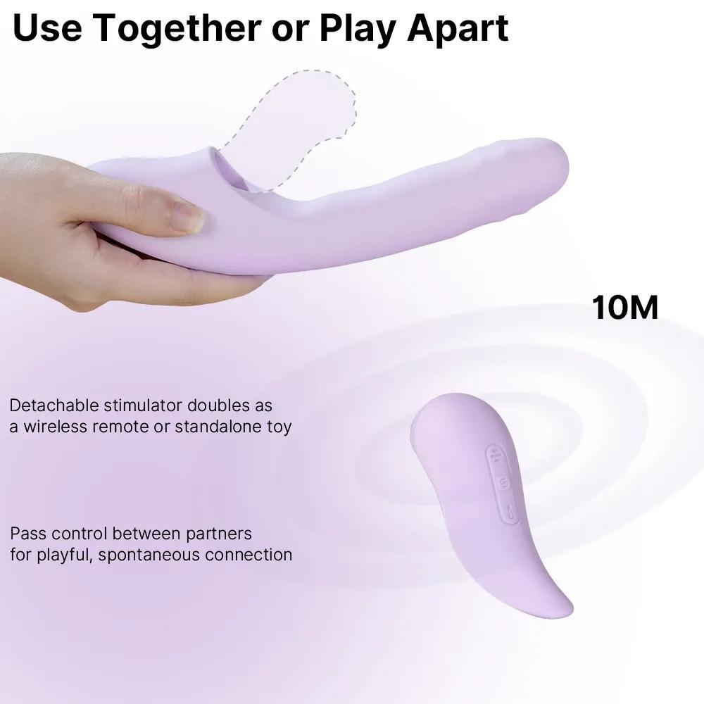 Svakom DuoGlow multifunkční vibrátor – fialový