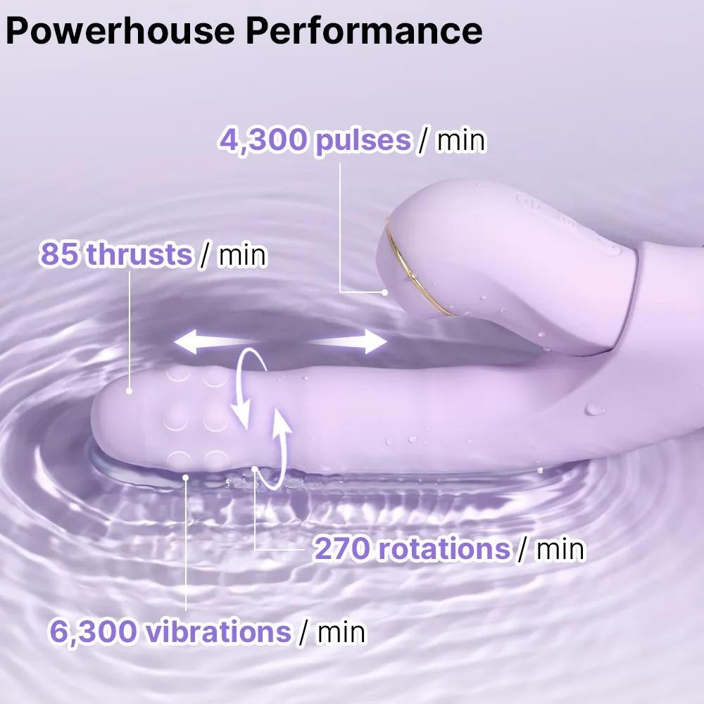 Svakom DuoGlow multifunkční vibrátor – fialový
