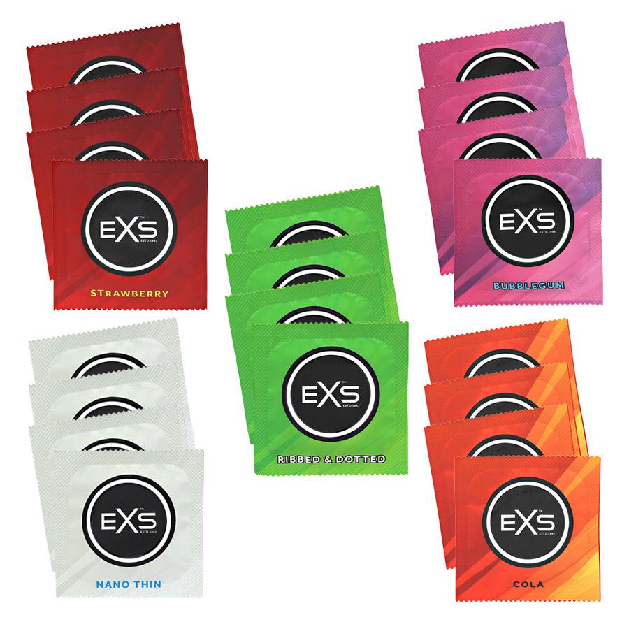 EXS kondomy Mix III. testovací sada 20 ks