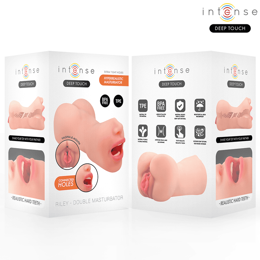 Intense deep touch Riley oboustranný masturbátor