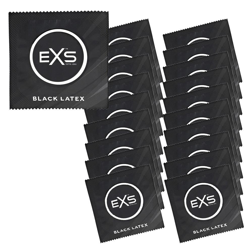 EXS Sada kondomů Black Latex 20 ks