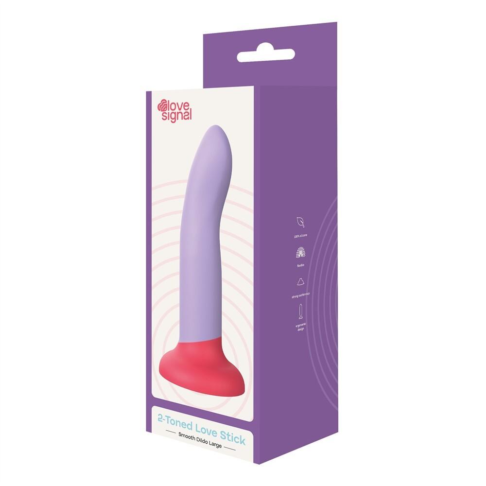 Love Signal dildo s přísavkou L – fialové