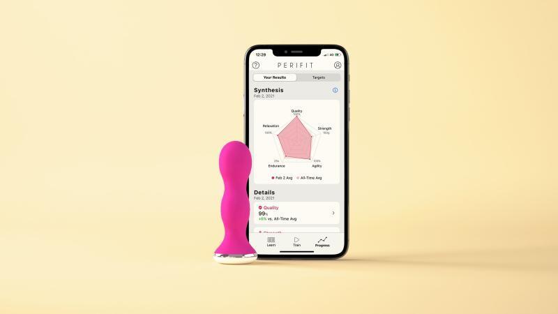 Perifit App controle pelvic floor trainer Pink