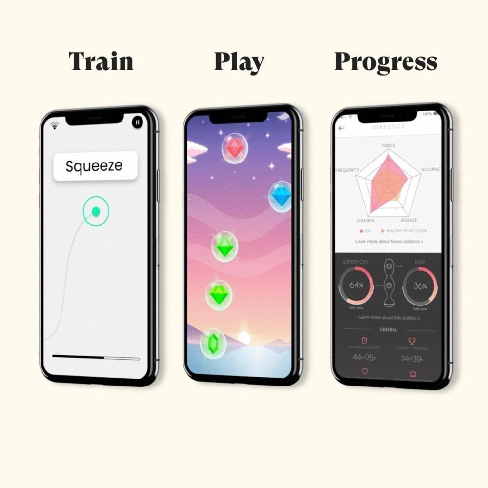 Perifit App controle pelvic floor trainer Pink