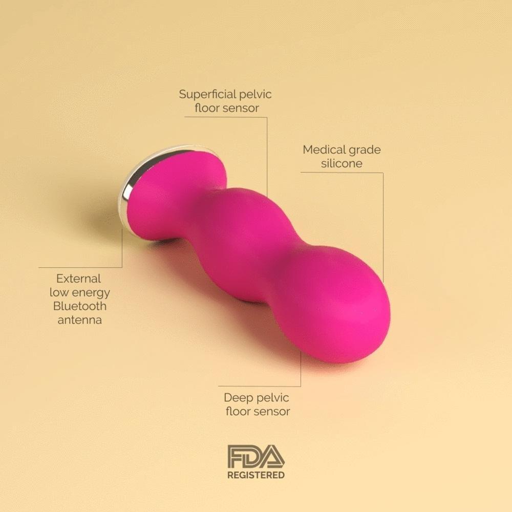 Perifit App controle pelvic floor trainer Pink