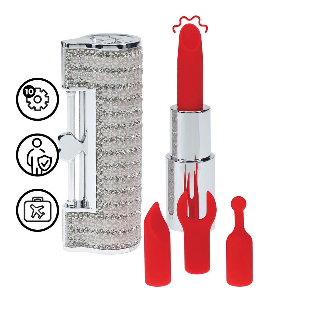 Loveline Angel Lipstick minivibrátor se 4 nástavci (obrázek 9)