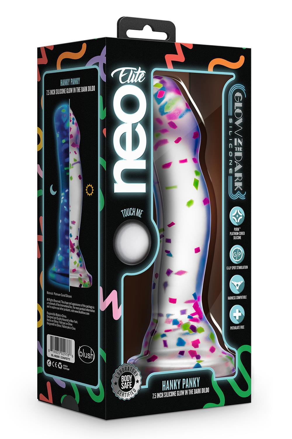 BLUSH NEO Hanky Panky dildo svítící ve tmě