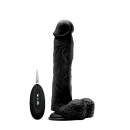 Realistické vibrátory - S-Line RealRock Vibrační penis 23,5 cm - černý