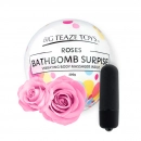 Tělová kosmetika - BathBomb s překvapením - minivibrátorem uvnitř - růže