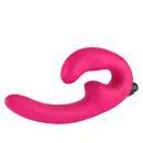 Oboustranná dilda, dvojitá - Fun Factory ShareVibe strap-on Vibrátor  - růžový
