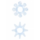 Erekční kroužky nevibrační - Erekční kroužky Snowflakes 2ks modré