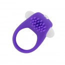 Erekční kroužky vibrační - BASIC X vibrační silikonový erekční kroužek fialový