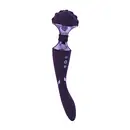 Masážní hlavice - VIVE Shiatsu fialová - dvoumotorová dobíjecí hlavice 2v1