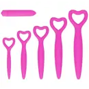 Vaginální dilatátory - OUCH! Set dilatátorů pro trénování svalů při vaginismu 5 ks - růžová