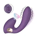 Tlakové stimulátory na klitoris - BASIC X Alyssa stimulátor klitorisu a vibrátor 2v1 fialový