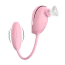 Tlakové stimulátory na klitoris - BASIC X Leiothrix vibrační vajíčko a stimulátor na klitoris růžový