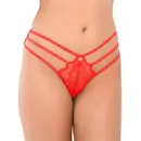 Erotická tanga - Daring Intimates Lace string Kalhotky - červené - s76236redLXL - L/XL
