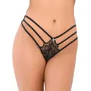 Erotická tanga - Daring Intimates Lace string Kalhotky - černé - s76236blkLXL - L/XL