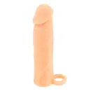Návleky na penis - BASIC X Realistický zvětšující návlek na penis M - tělový