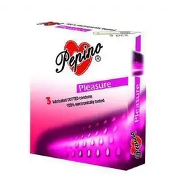 Vroubkované kondomy, kondomy s vroubky - Pepino kondomy Pleasure - 3 ks