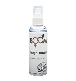Lubrikační gely na vodní bázi - BOOM SexGel lubrikační gel 100 ml - neutral