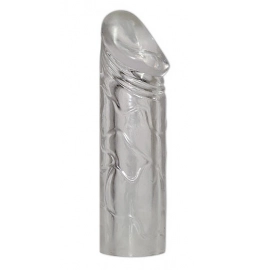 Návleky na penis - XXL Zvětšující silikonový návlek na penis - čirý